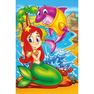 Art Puzzle Wooden Puzzle - Mermaid and Friends 16 Teile Puzzle Art-Puzzle-5858