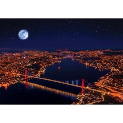 Art Puzzle Neon Puzzle - Three Bridges, Bosporus 1000 Teile Puzzle Art-Puzzle-5239
