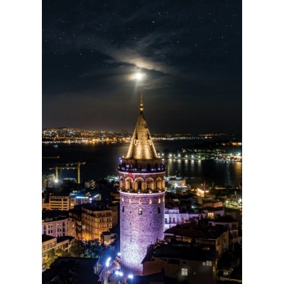 Art Puzzle Neon Puzzle - Galata-Turm 1000 Teile Puzzle Art-Puzzle-5241
