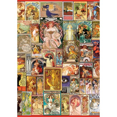 Art Puzzle Art Nouveau Poster Collage 1500 Teile Puzzle Art-Puzzle-5407