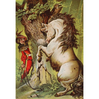 Grafika Kids XXL Teile - Das tapfere Schneiderlein, Illustration von Carl Offterdinger 12 Teile Puzzle Grafika-Kids-00134