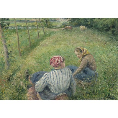 Grafika Kids Camille Pissarro: Young Peasant Girls Resting in the Fields near Pontoise, 1882 12 Teile Puzzle Grafika-F-31249