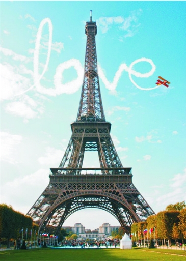 Gold Puzzle Love at Paris 1000 Teile Puzzle Gold-Puzzle-60089
