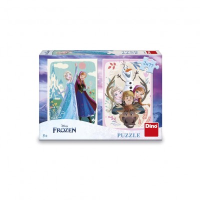 Dino 2 Puzzles - Die Eiskönigin: Anna und Elsa 77 Teile Puzzle Dino-38619