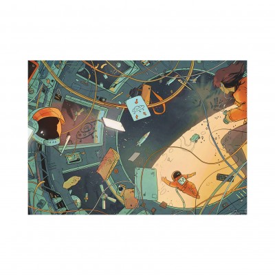 Dino XXL Teile - Puzzle Finde 10 Objekt - Im Weltall 300 Teile Puzzle Dino-47232