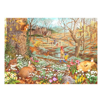 HOP - House of Puzzles XXL Teile - Schneeglöckchen-Wanderung 500 Teile Puzzle House-Of-Puzzles-HP0624