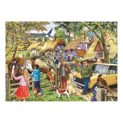 HOP - House of Puzzles XXL Teile - Pferde & Hunde 500 Teile Puzzle House-Of-Puzzles-HP0647