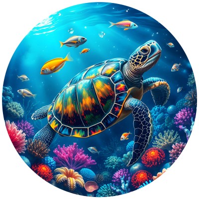 Bluebird Puzzle Rundes Puzzle - Sous l'Océan 501 Teile Puzzle Bluebird-Puzzle-F-91147