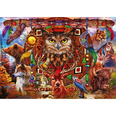 Bluebird Puzzle Animal Totem 1000 Teile Puzzle Bluebird-Puzzle-70247-P