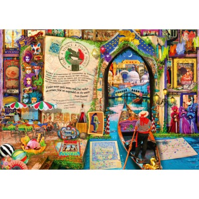 Bluebird Puzzle Life is an Open Book Venice 1000 Teile Puzzle Bluebird-Puzzle-70242-P
