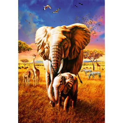 Bluebird Puzzle Elephant 1000 Teile Puzzle Bluebird-Puzzle-70314-P