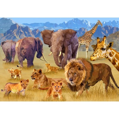 Bluebird Puzzle Savannah Animals 1500 Teile Puzzle Bluebird-Puzzle-70419