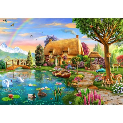 Bluebird Puzzle Lakeside Cottage 2000 Teile Puzzle Bluebird-Puzzle-F-90007