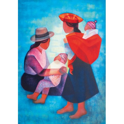 Bluebird Puzzle Louis Toffoli - Famille Péruvienne, 1986 1000 Teile Puzzle Art-by-Bluebird-60139