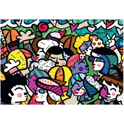 Bluebird Puzzle Romero Britto - Looking into the future 1500 Teile Puzzle Bluebird-Puzzle-F-90021