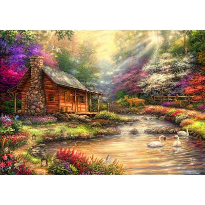 Bluebird Puzzle Chuck Pinson - Brookside Retreat 1000 Teile Puzzle Bluebird-Puzzle-F-90211