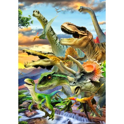 Bluebird Puzzle Dino Sunset 1000 Teile Puzzle Bluebird-Puzzle-F-90233