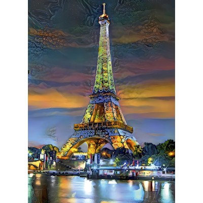 Bluebird Puzzle Eiffel Tower at Sunset, Paris, France 1000 Teile Puzzle Bluebird-Puzzle-F-90291