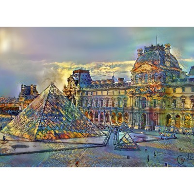Bluebird Puzzle Louvre Museum, Paris, France 1000 Teile Puzzle Bluebird-Puzzle-F-90292