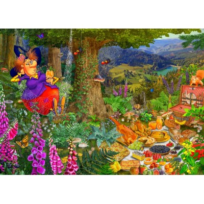 Bluebird Puzzle The Witch Picnic 1500 Teile Puzzle Bluebird-Puzzle-F-90319