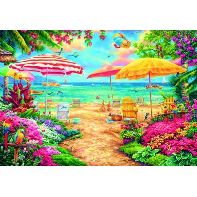 Bluebird Puzzle Chuck Pinson - A Perfect Day at the Beach 1000 Teile Puzzle Bluebird-Puzzle-F-90324