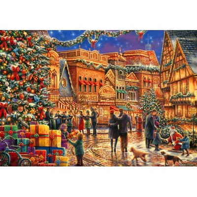 Bluebird Puzzle Christmas at the Town Square 1000 Teile Puzzle Bluebird-Puzzle-F-90349