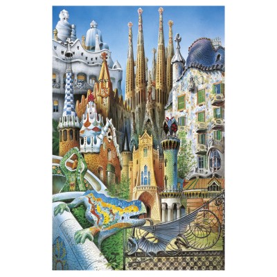 Educa Gaudí, Collage 1000 Teile Puzzle Educa-20376