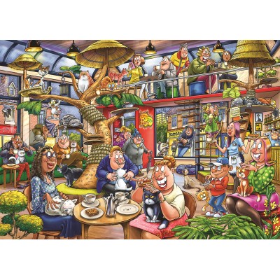 Jumbo Wasgij Mystery 28 - Katzen-Chaos! (1000 Teile) 1000 Teile Puzzle Jumbo-00506