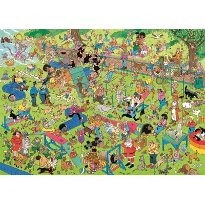 Jumbo Jan van Haasteren - Hunde-Hindernislauf 1000 Teile Puzzle Jumbo-00624