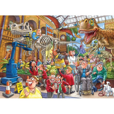 Jumbo Wasgij Mystery 24 - Panik im Museum! 1000 Teile Puzzle Jumbo-00590