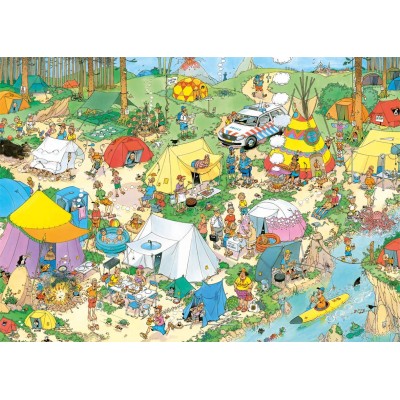 Jumbo Jan Van Haasteren - Camping im Wald 1000 Teile Puzzle Jumbo-00603
