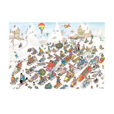 Jumbo JAN VAN HAASTEREN - It's all going downhill ( 2000 pieces ) 2000 Teile Puzzle Jumbo-00026