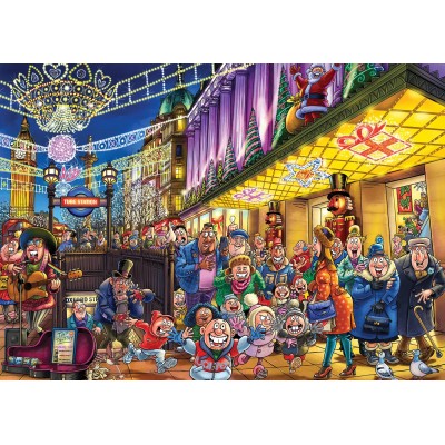 Jumbo 2 Puzzles - Wasgij Christmas 20 - Weihnachtsgeister! 1000 Teile Puzzle Jumbo-00598