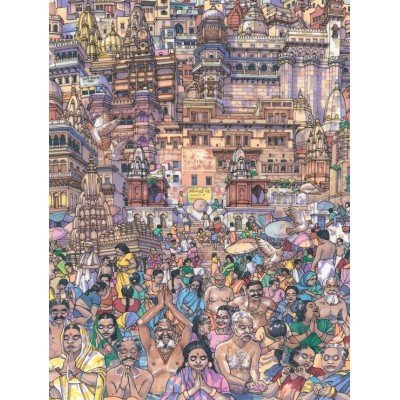New York Puzzle Company Vibrant Varanasi 1000 Teile Puzzle New-York-Puzzle-MT2424