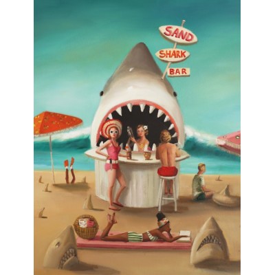 New York Puzzle Company XXL Teile - Sand Shark Bar 500 Teile Puzzle New-York-Puzzle-JH2208