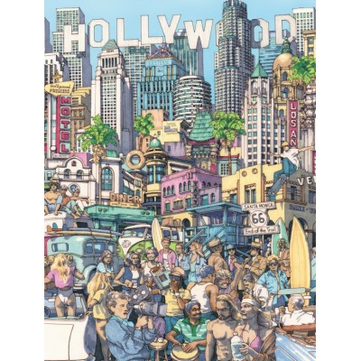 New York Puzzle Company XXL Teile - California Dreaming 500 Teile Puzzle New-York-Puzzle-MT2421