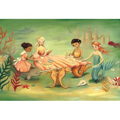 New York Puzzle Company XXL Teile - Dream World - Mermaid Tea Party 60 Teile Puzzle New-York-Puzzle-EM1704