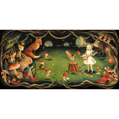 New York Puzzle Company XXL Teile - Dream World - Elven Dream 80 Teile Puzzle New-York-Puzzle-EM1701