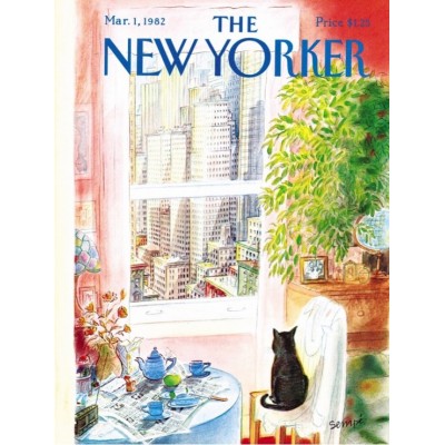 New York Puzzle Company The New Yorker - Cat's Eye View 1000 Teile Puzzle New-York-Puzzle-NY1708
