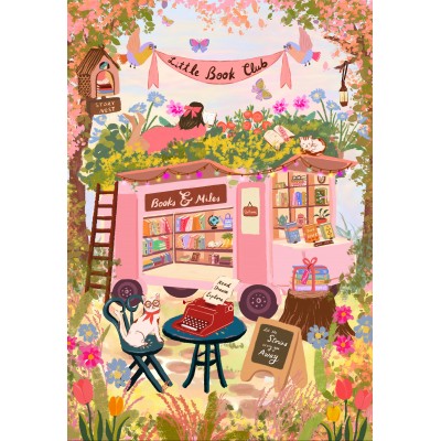 Pieces & Peace Bücher & Meilen 1000 Teile Puzzle Pieces-Peace-F-00318