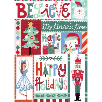 Pieces & Peace Weihnachts-Collage 500 Teile Puzzle Pieces-and-Peace-0145