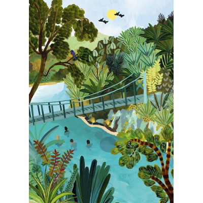 Pieces & Peace Blue Pools in Neuseeland 500 Teile Puzzle Pieces-Peace-F-00069