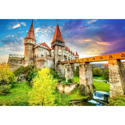 Roovi Corvin Castle - Gothic Largest Castles in Europe 1000 Teile Puzzle Roovi-79923