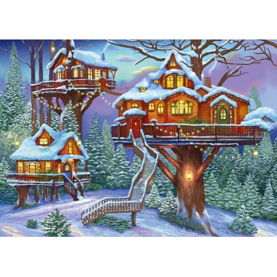 Alipson Puzzle Winter-Baumhaus 500 Teile Puzzle Alipson-Puzzle-50003