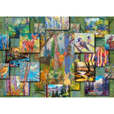 Enjoy Puzzle Woodland Collage 1000 Teile Puzzle Enjoy-Puzzle-2031