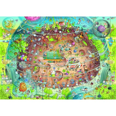 Heye Edition Funky Zoo - Cosmic Habitat 1000 Teile Puzzle Heye-30013