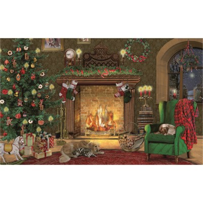 Coppenrath Spiegelburg Mini-Puzzle - Festliche Weihnachten - Kamin 54 Teile Puzzle Coppenrath-Spiegelburg-22873-5