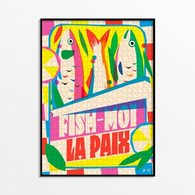 Piece & Love Fish-moi la paix 1000 Teile Puzzle Piece-And-Love-84138
