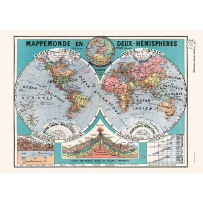 Les Jolies Planches Puzzle Weltkarte 1500 Teile Puzzle Jolies-Planches-00110