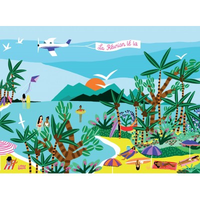 Pièce Rapportée La Réunion Lé La 1000 Teile Puzzle Piece-Rapportée-00020